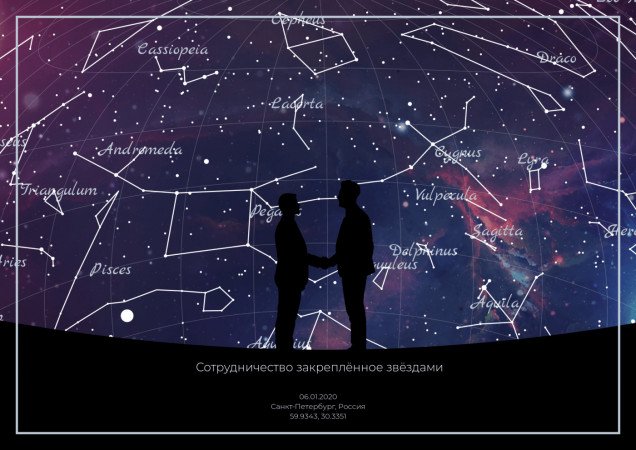 звёздная карта в подарок Infinity Space