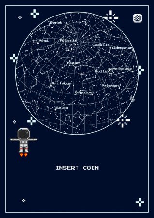 звёздная карта в подарок Астронавт